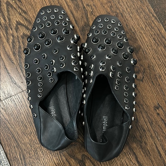Jeffrey Campbell Shoes - Black Studded Loafers